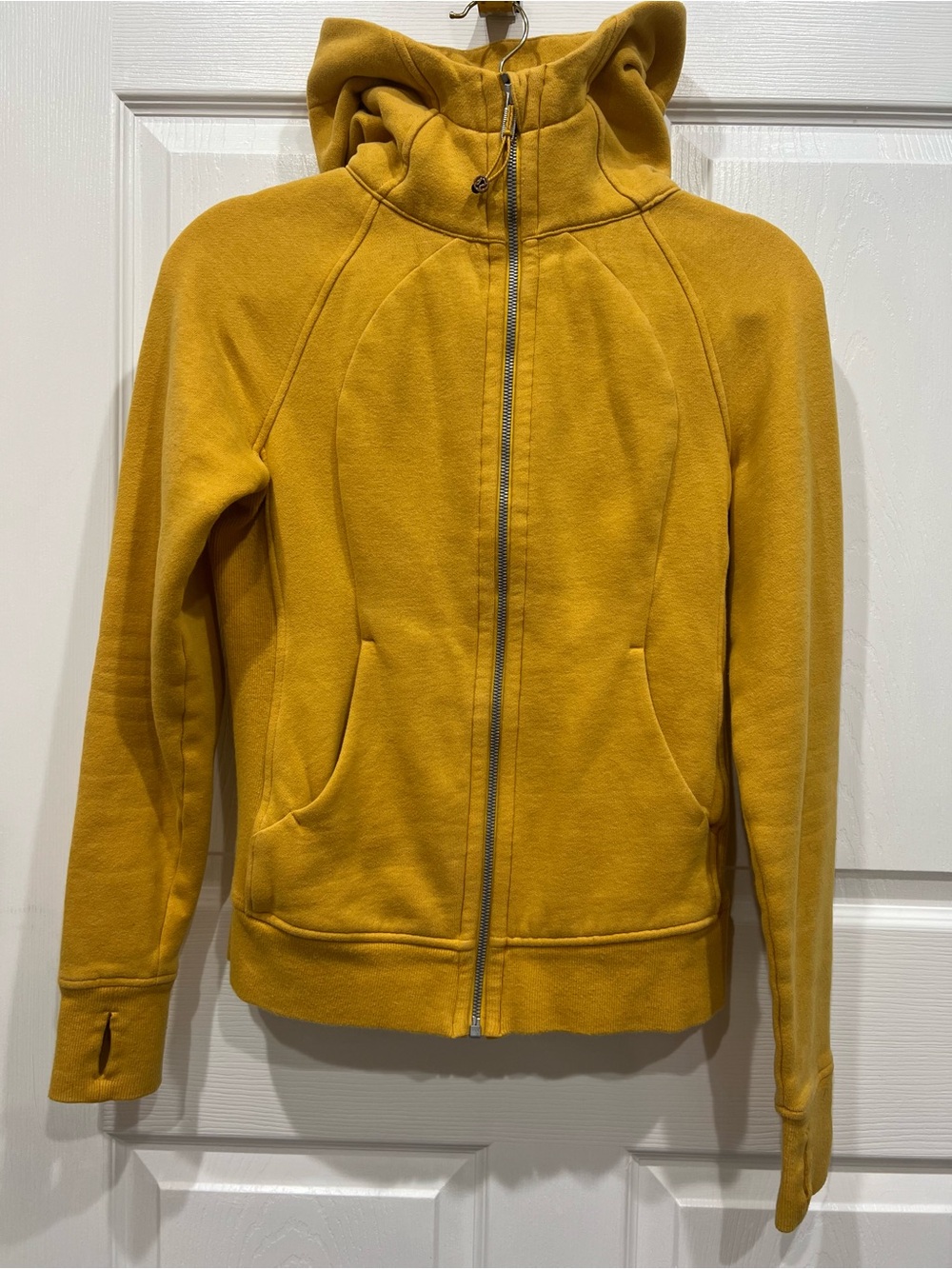 lululemon athletica Mustard Yellow Scuba Full-Zip Hoodie